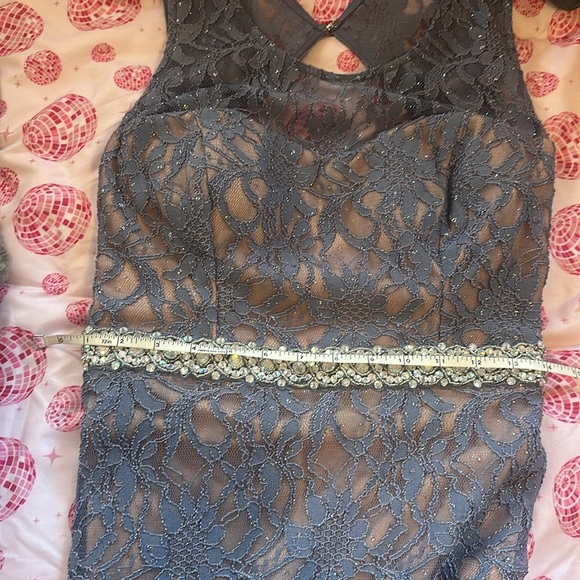 City studio blue sparkling lace gown/dress - Picture 14 of 15